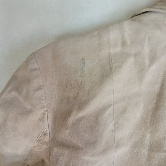 Vtg Wilsons Leather MAXIMA Womens XL Tan Long Coat Jacket Lined Button - Picture 9 of 12